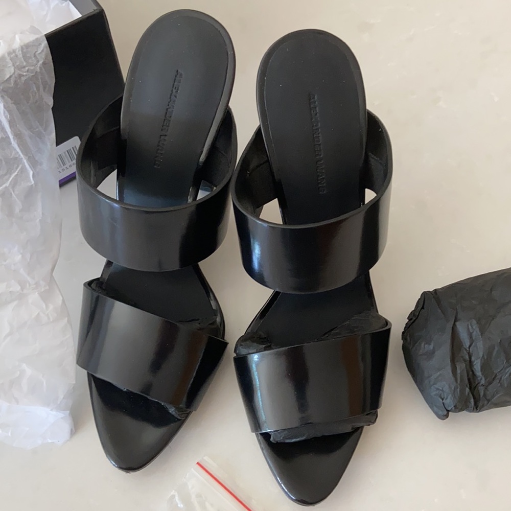 Alexander Wang Masha Double-Strap Slide Sandal - Picture 8 of 13